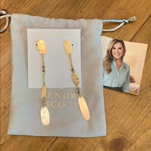NWT - Kendra Scott gold statement earrings